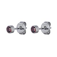 Пусеты Fiore Luna Cubic zirconia Garnet, SWE0128 GR S